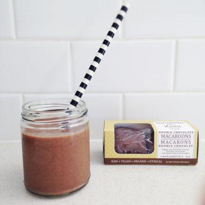 Easy Healthy Coconut Chocolate Brownie Shake