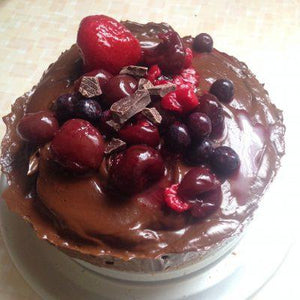 Dark Chocolate Mousse Cake for Mom