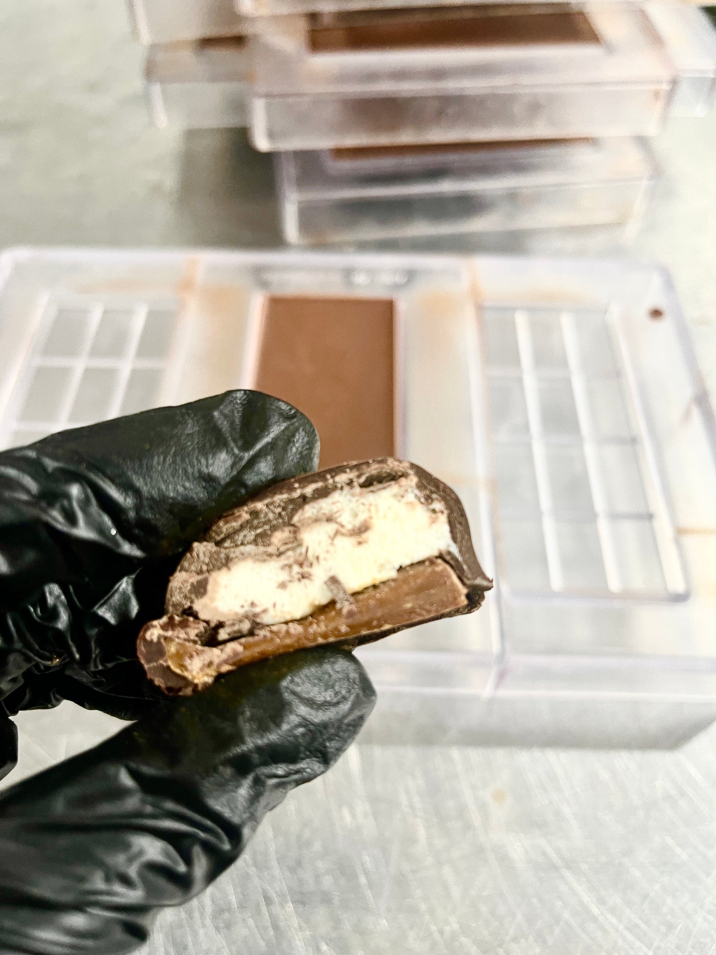 I Chew Chew Chews You! Very firm and chewy caramel marshmallow bites.