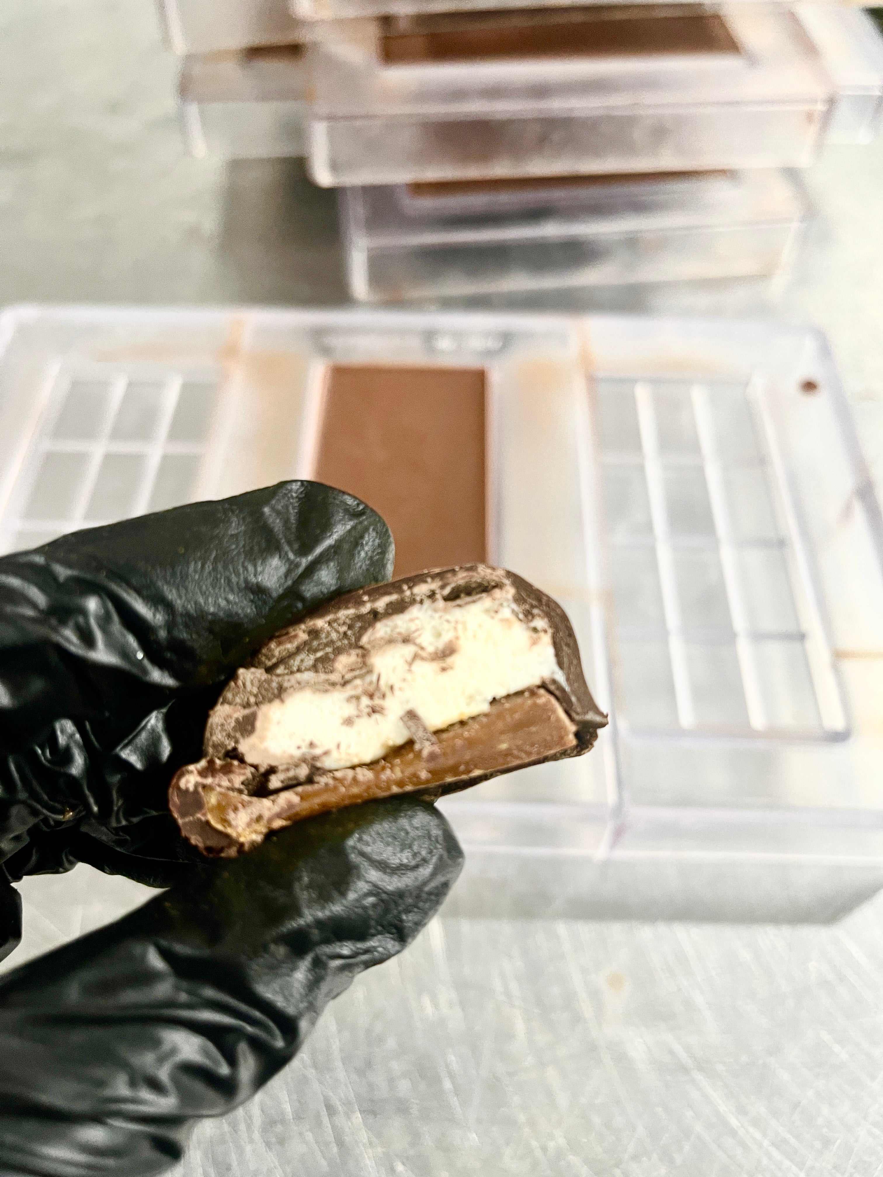 I Chew Chew Chews You! Very firm and chewy caramel marshmallow bites.