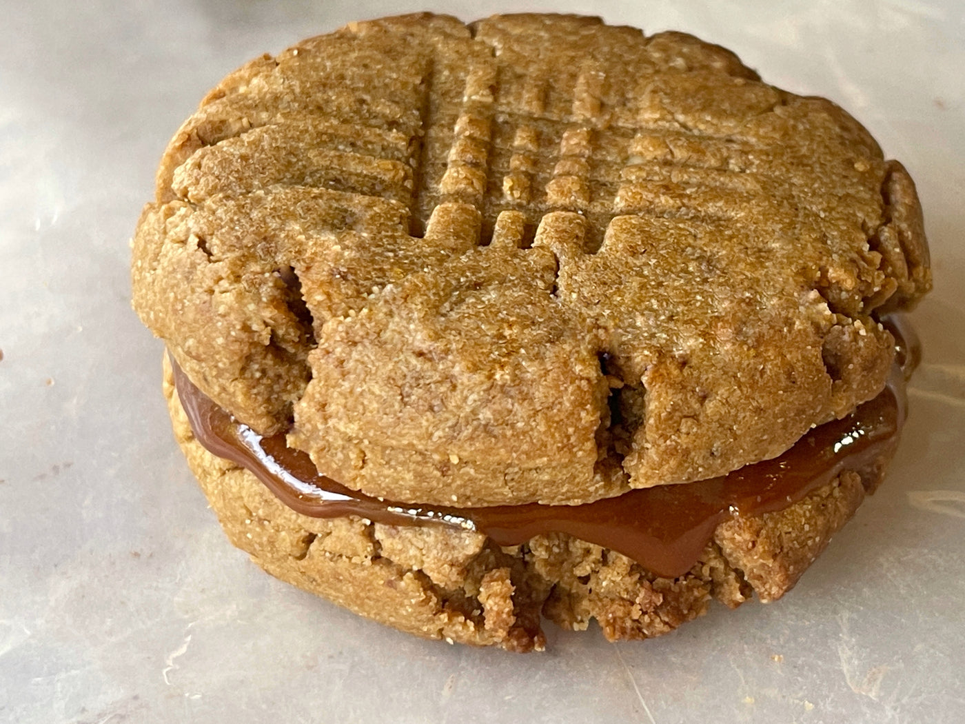 Chinese 5 Spice Peanut Butter Caramel Sandwich Cookie