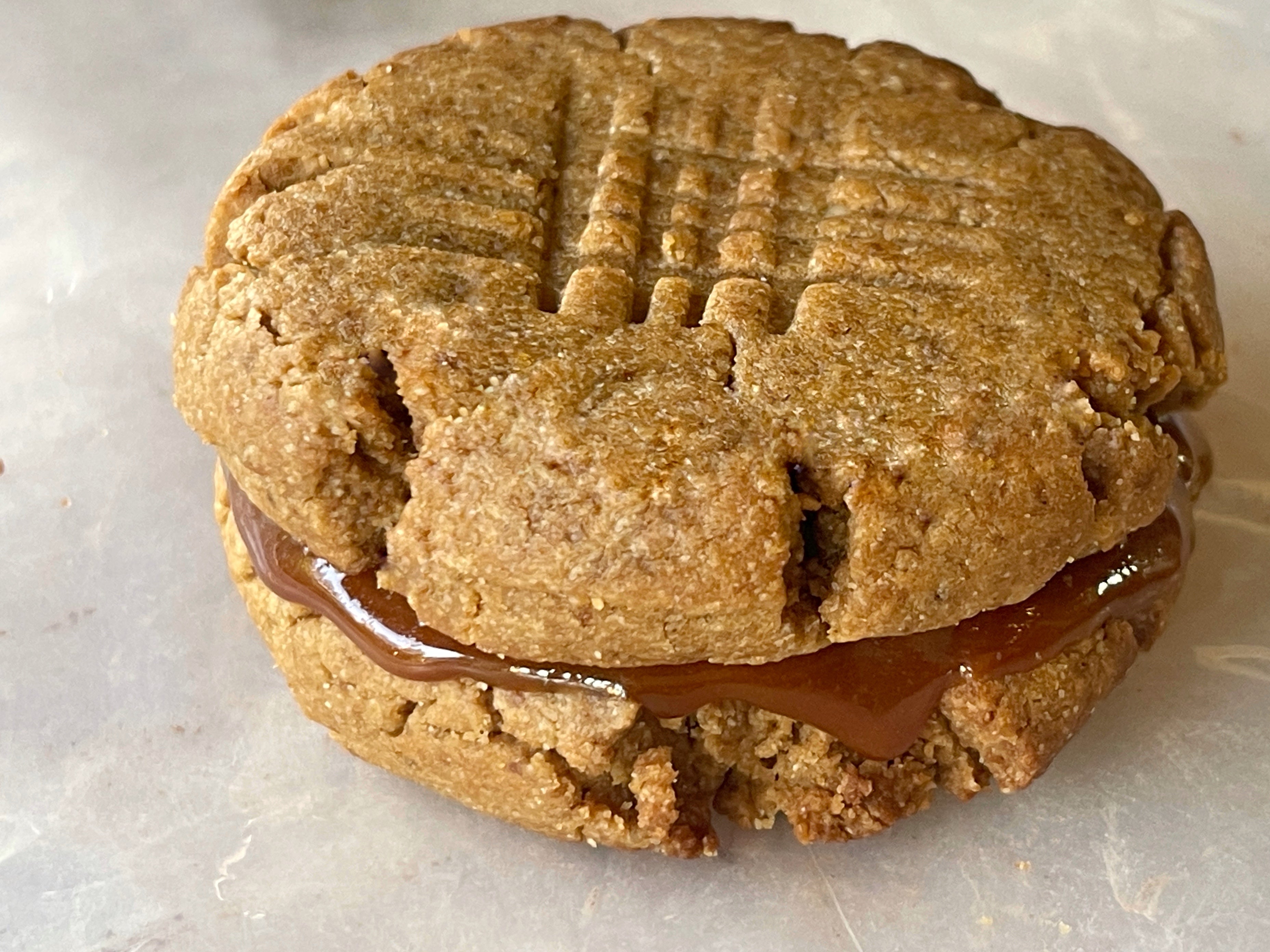 Chinese 5 Spice Peanut Butter Caramel Sandwich Cookie